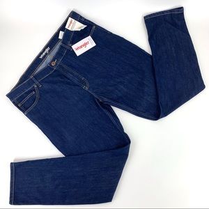 Wrangler NWT Flex Slim Taper Blue Jeans, 40 x 32